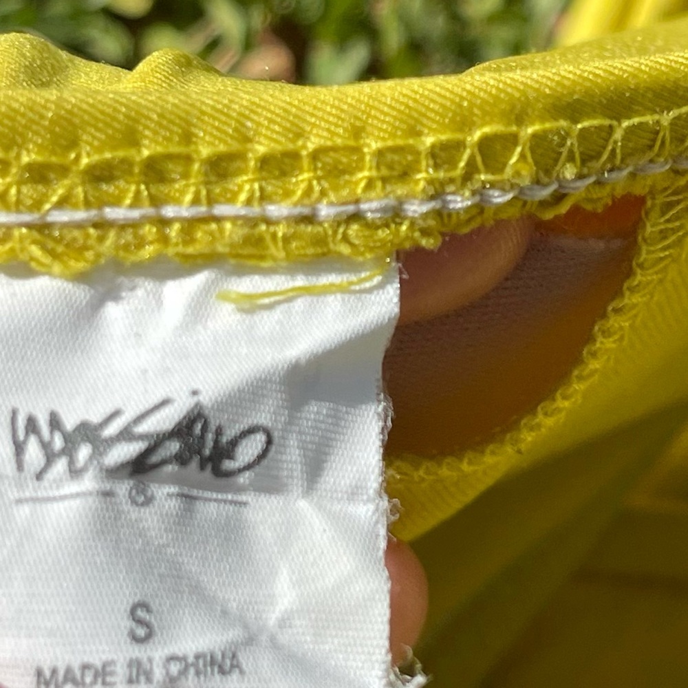 Mossimo mustard bikini small/med bottom swimsuit - Picture 3 of 4